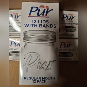 (24) Pur Mason Regular Mouth Canning Lids & Bands 12pk 64002